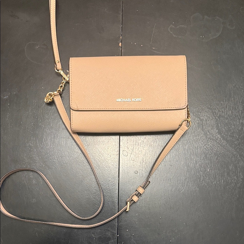 Michael Kors Beige Crossbody Bag with wallet